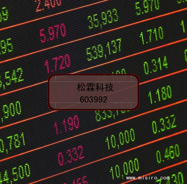 松霖科技股票代码(603992)