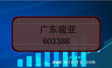 广东骏亚股票代码(603386)